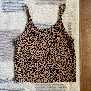 ARQ Crop Tank in Leopard Sz S